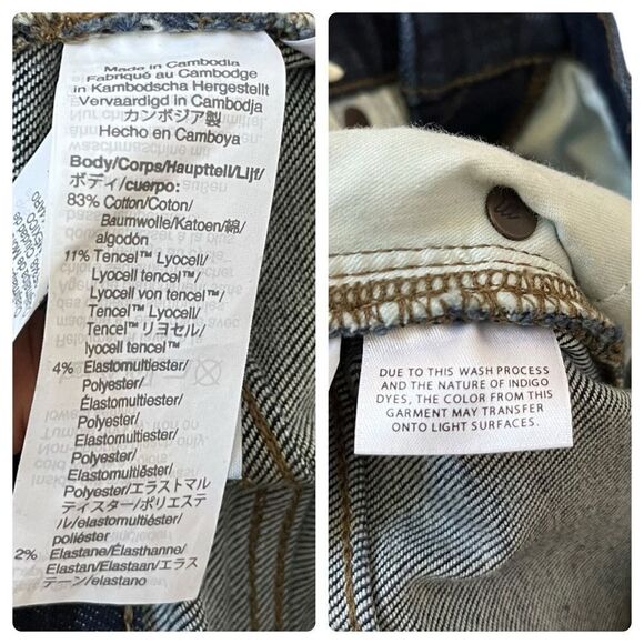 Madewell 9" Mid Rise Skinny Jean Tencel Denim Jean Size 26 Style MA938 - Picture 7 of 8